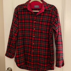 Authentic Vintage Plaid Pendleton Button Up Shirt